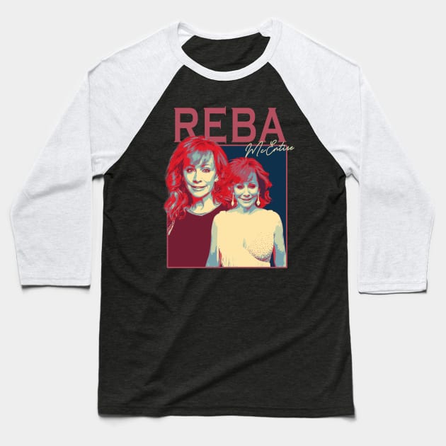 Reba McEntire Country Baseball T-Shirt by olivia parizeau